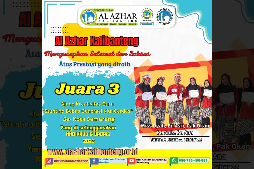 Juara 3 Ajang Kreativitas Guru Se- Kota Semarang