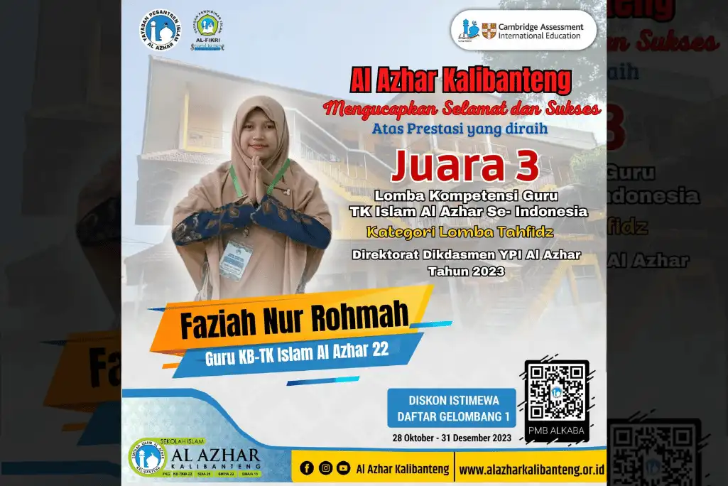 Juara 3 Lomba Komptensi Guru TK Islam Al-Azhar Se-Indonesia
